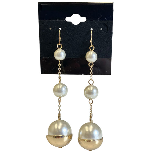 Earrings Dangle/Drop By Thalia Sodi In Gold & White