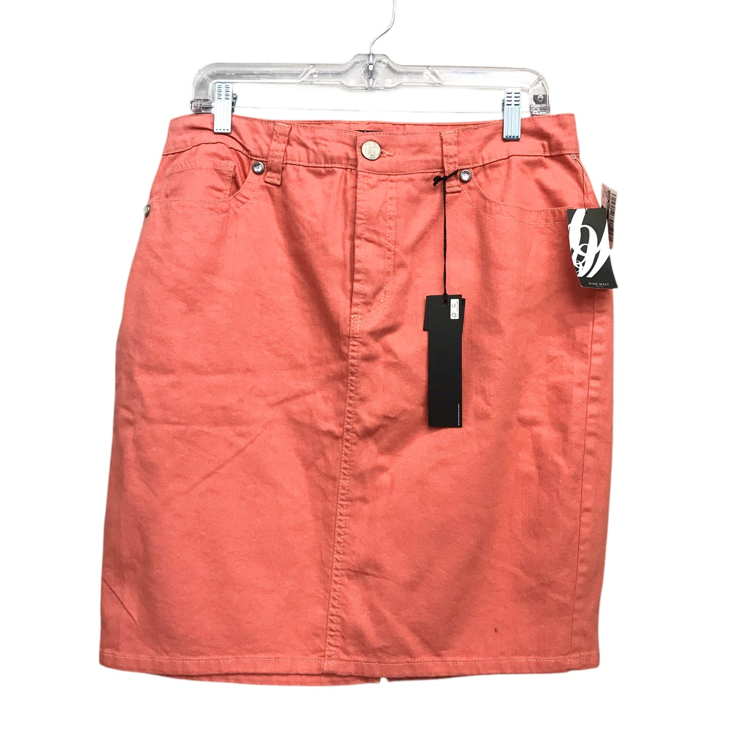 Skirt Midi By Nine West In Coral, Size:12