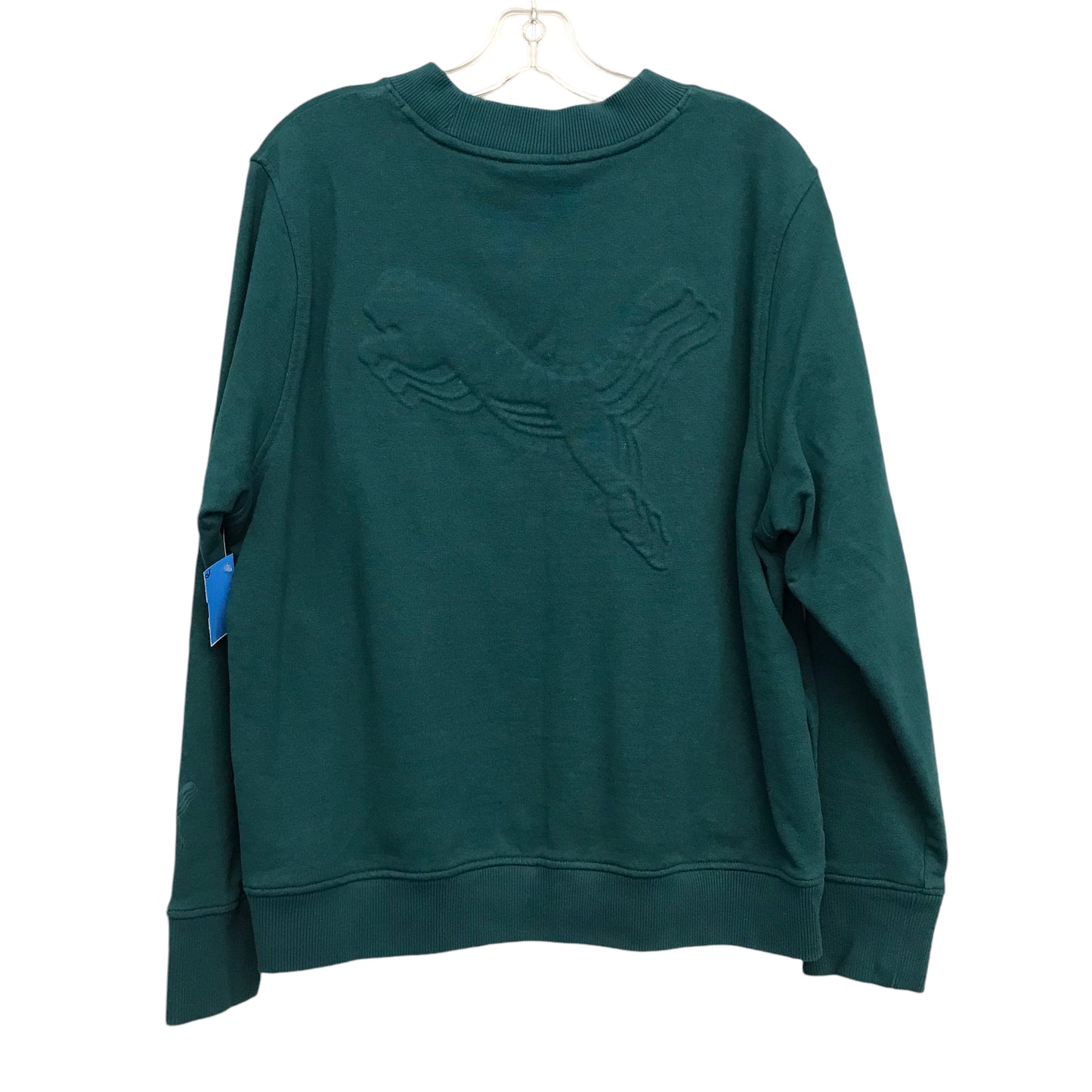 Athletic Sweatshirt Crewneck By Puma In Green, Size:M