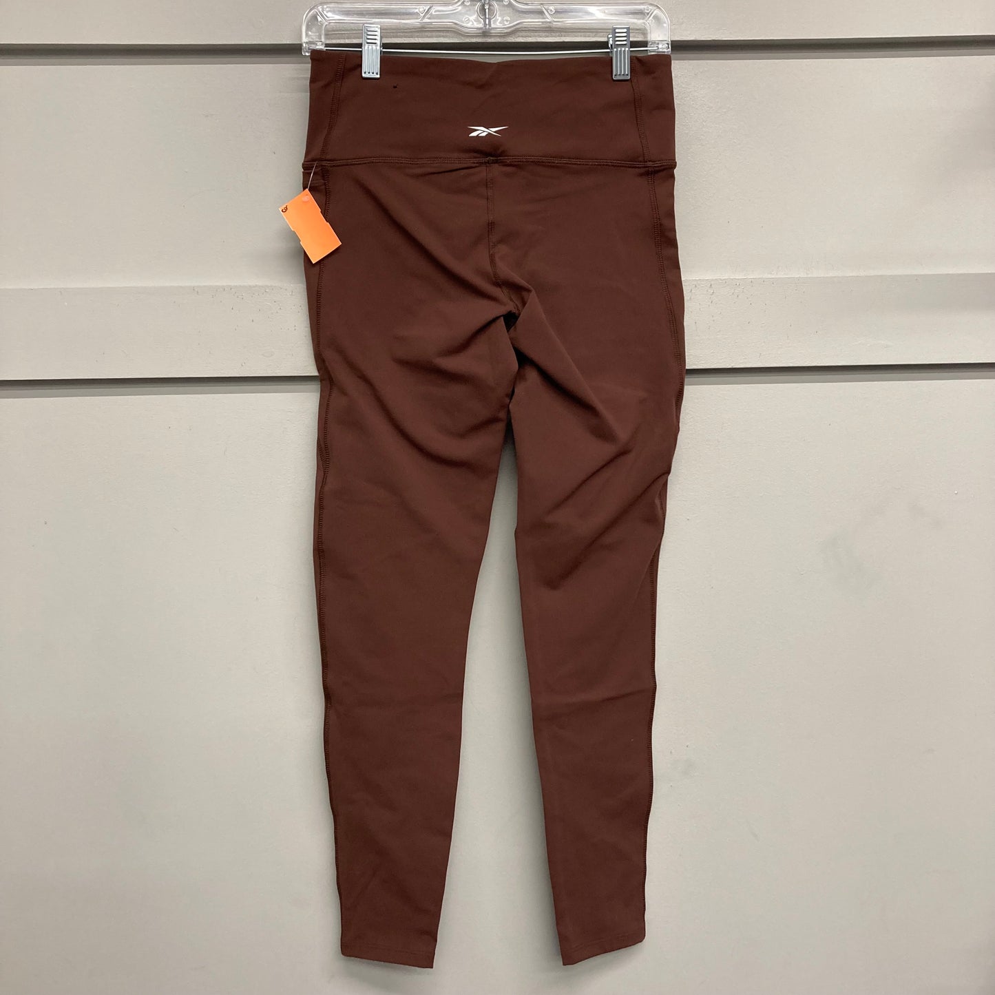 Athletic Leggings By Reebok In Brown, Size:M