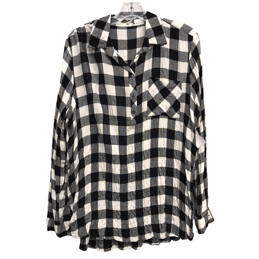 Top Ls By Jane And Delancey In Checkered Pattern, Size:Xl