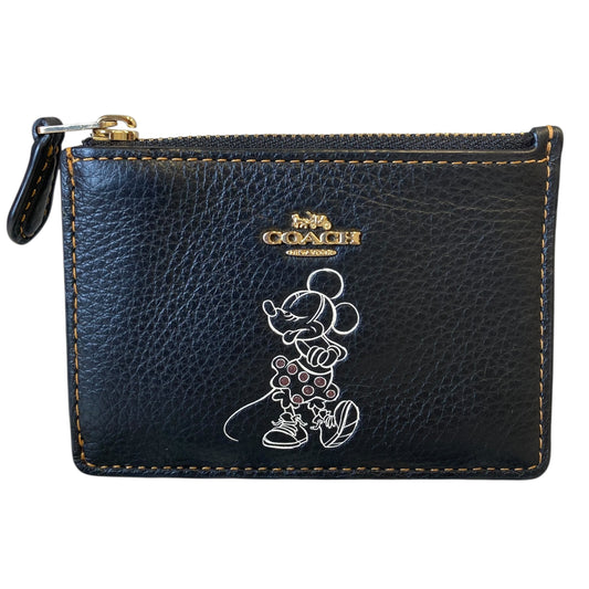 Wallet Designer By Coach In Black, Size:Small