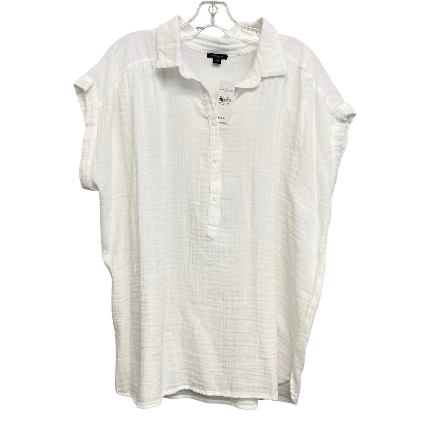Top Ss By Ann Taylor In White, Size:L