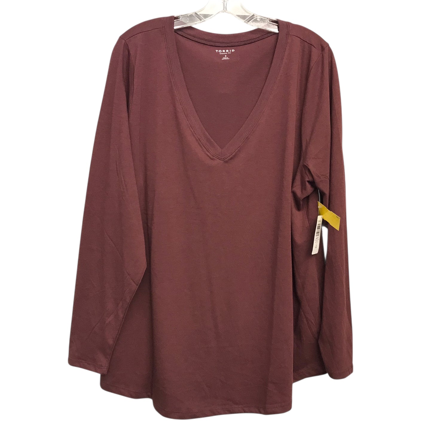 Top Ls Basic By Torrid In Purple, Size:2X