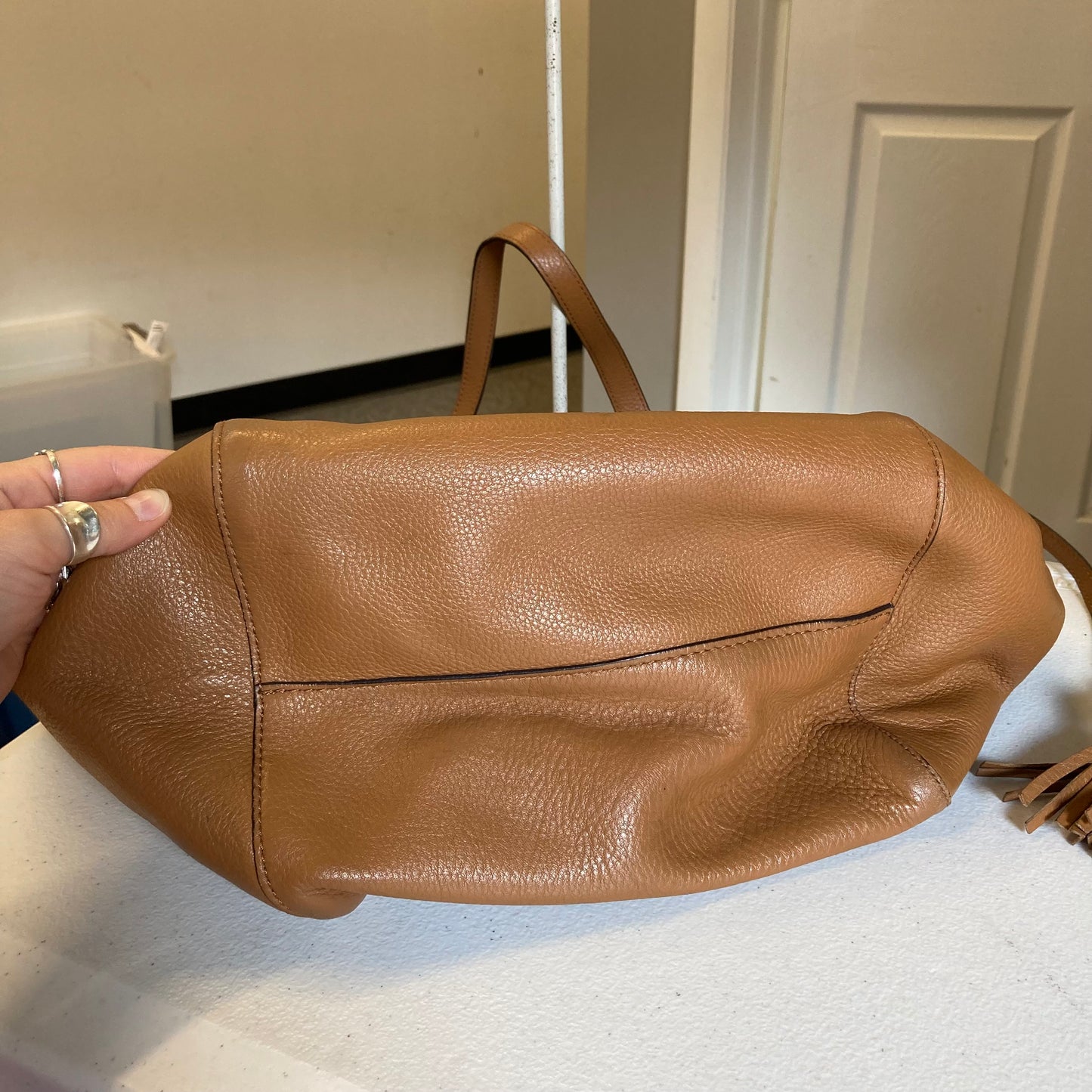 Handbag Designer By Michael Kors In Brown, Size:Large