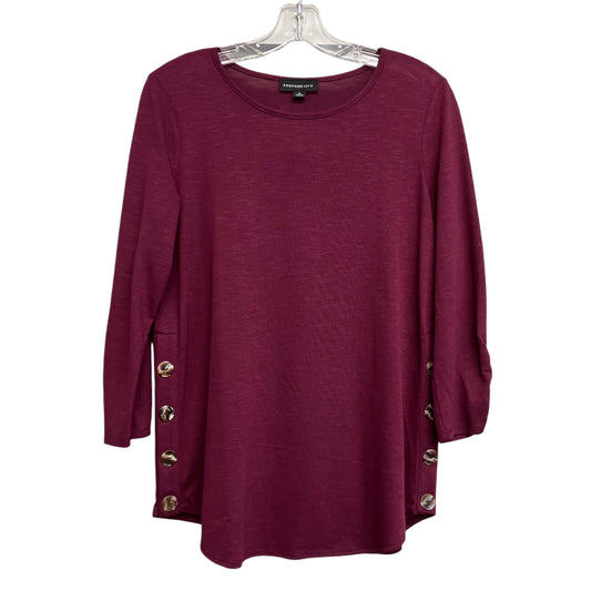 Top Ls By Fortune & Ivy In Red, Size:M