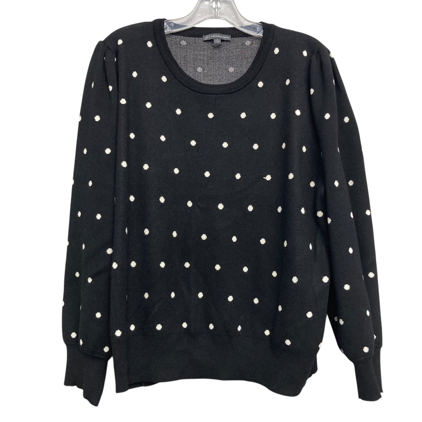 Sweater By Adrianna Papell In Black, Size:1X