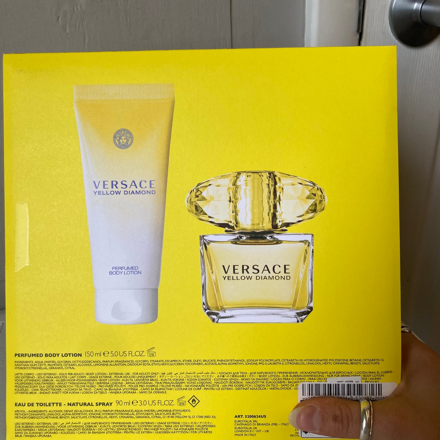 Fragrance Luxury Designer By Versace In Yellow