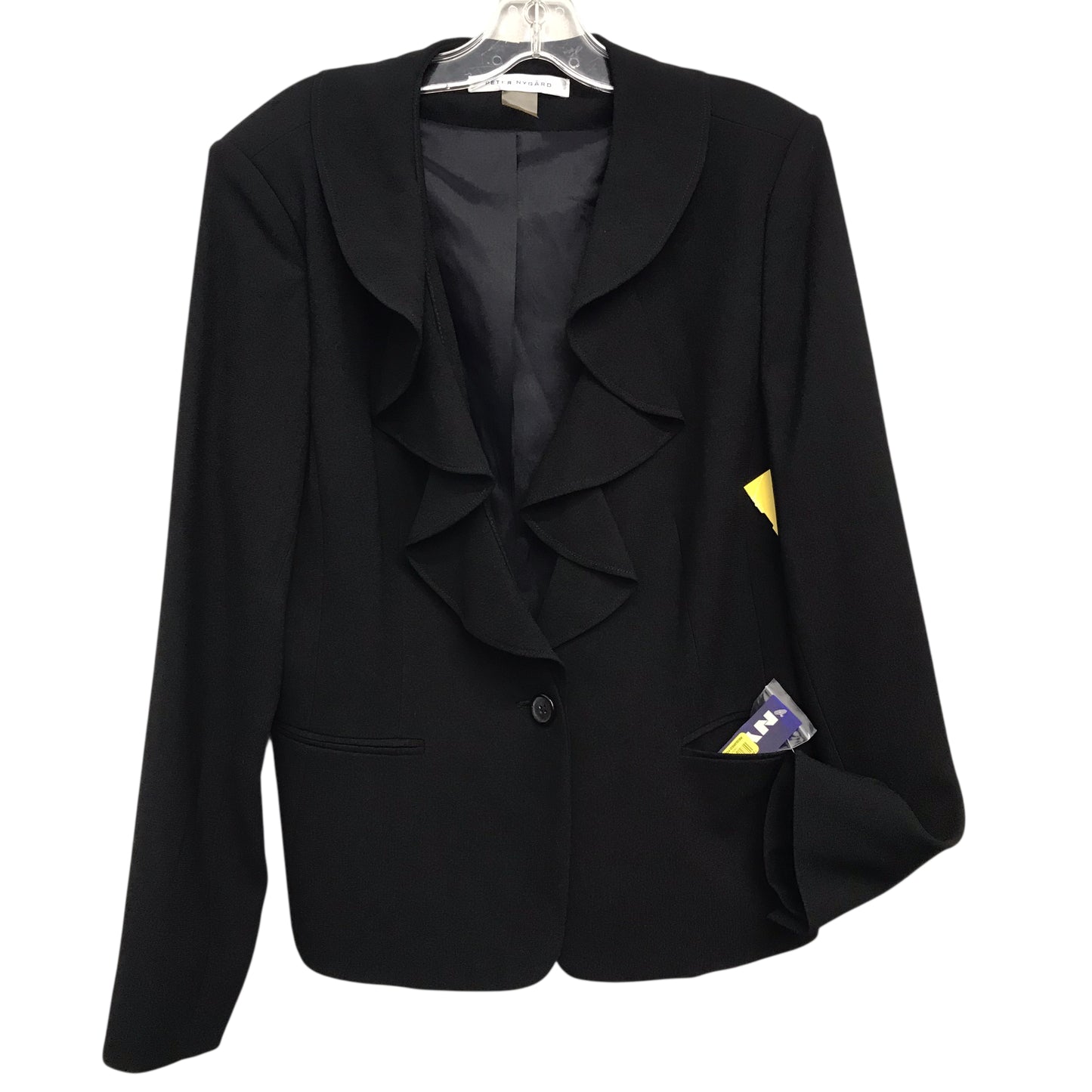 Blazer By Peter Nygard In Black, Size:L