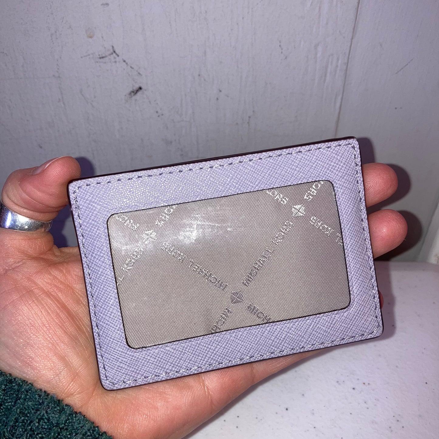 Id/Card Holder Designer By Michael Kors In Purple