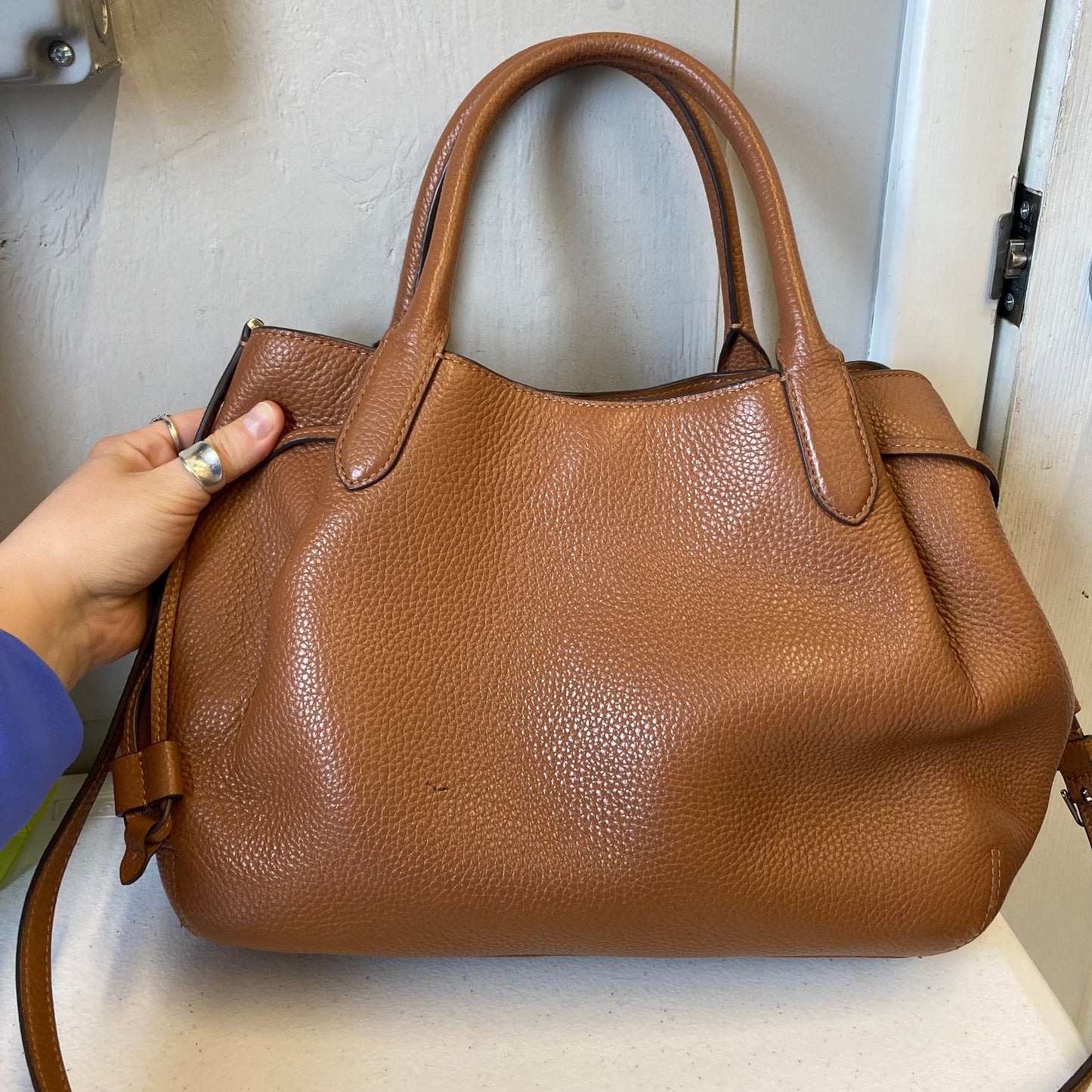 Handbag Designer By Kate Spade In Brown, Size:Large