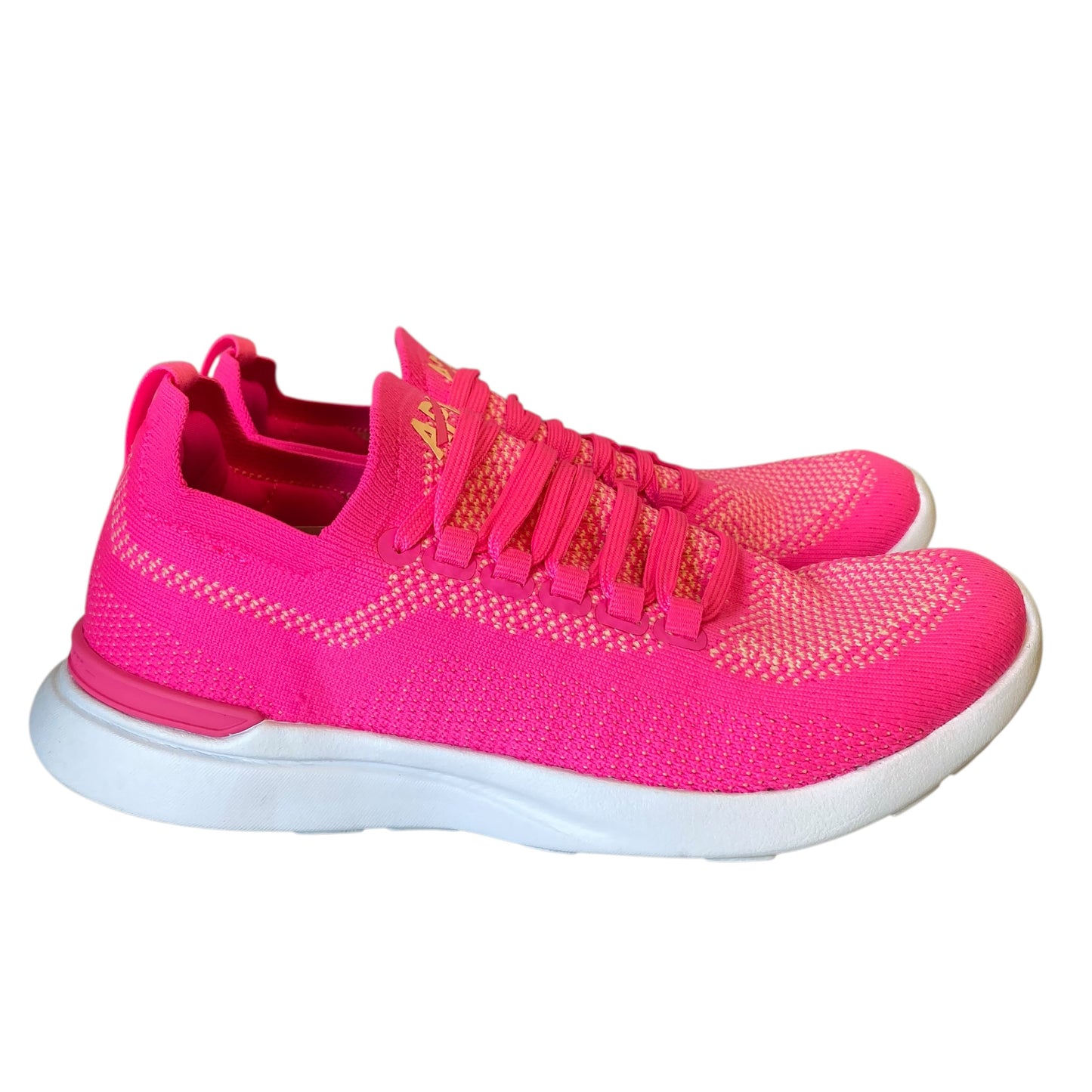 Shoes Designer By Apl In Pink, Size:7