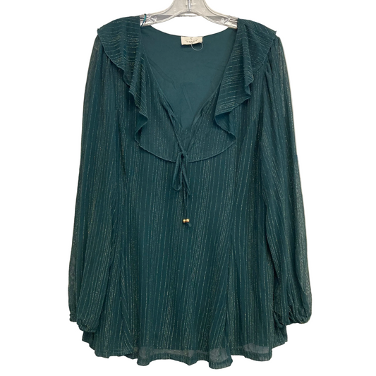 Top Ls By Ember In Green, Size:3X