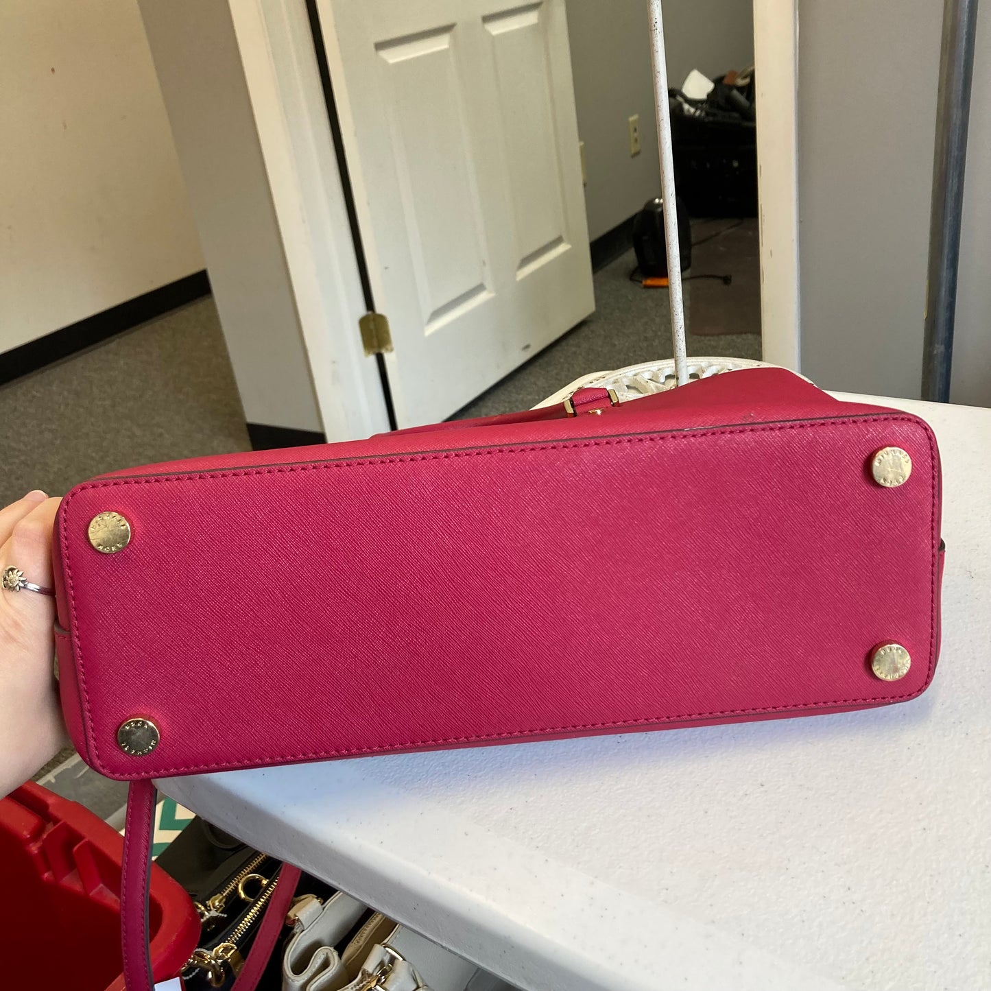 Handbag Designer By Michael Kors In Pink, Size:Large