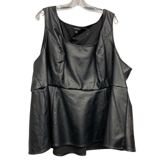 Top Sleeveless By Torrid In Black, Size:4X