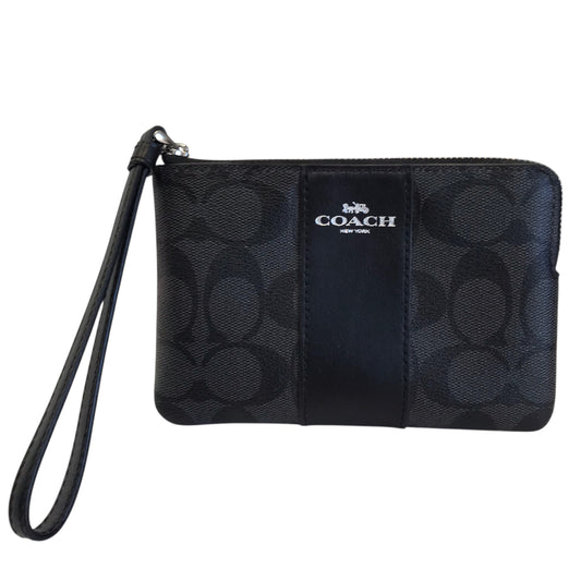 Wristlet Designer By Coach In Black, Size:Large