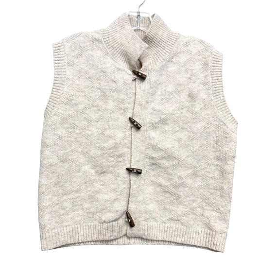 Vest Sweater In Cream, Size:L
