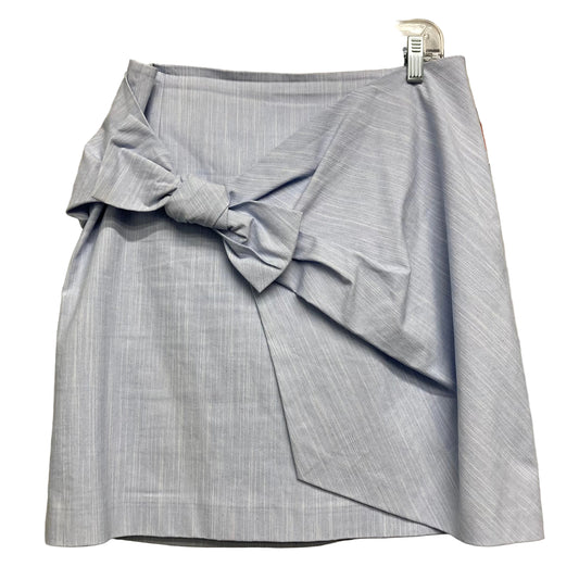 Skirt Mini & Short By Loft In Blue & White, Size:10