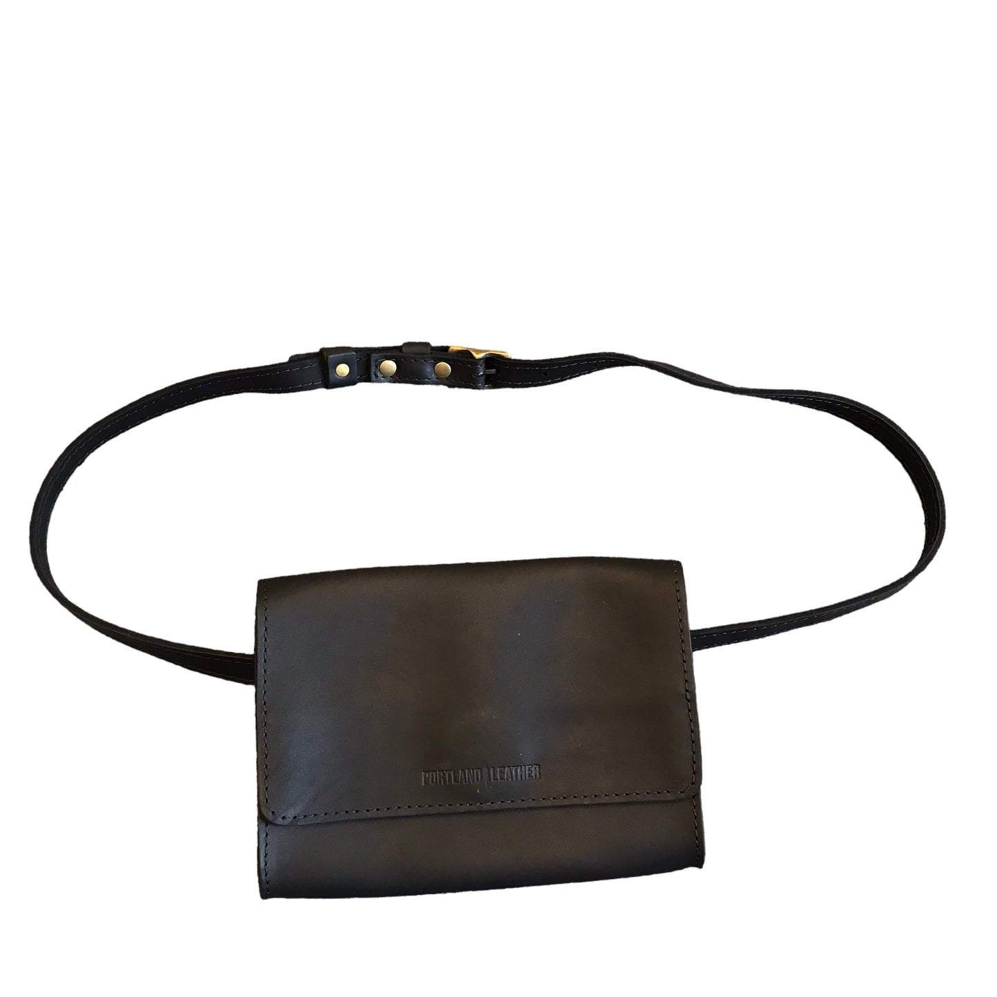 BELT BAG by PORTLAND LEATHER In BLACK, Size: SMALL