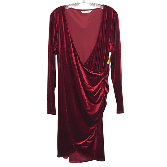 Dress Party Short By Involand In Red, Size:1X