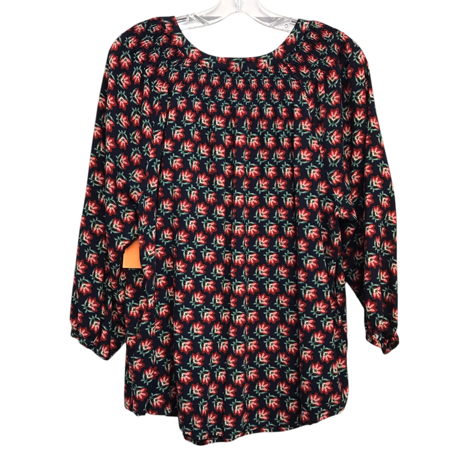 Top Ls By Croft And Barrow In Floral Print, Size:1X