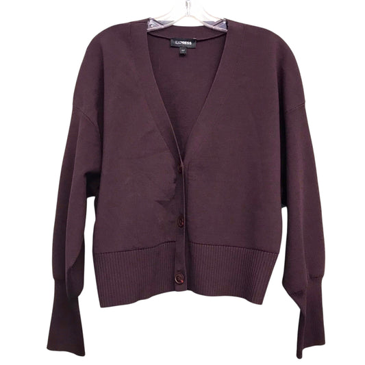 Cardigan By Express In Purple, Size:L