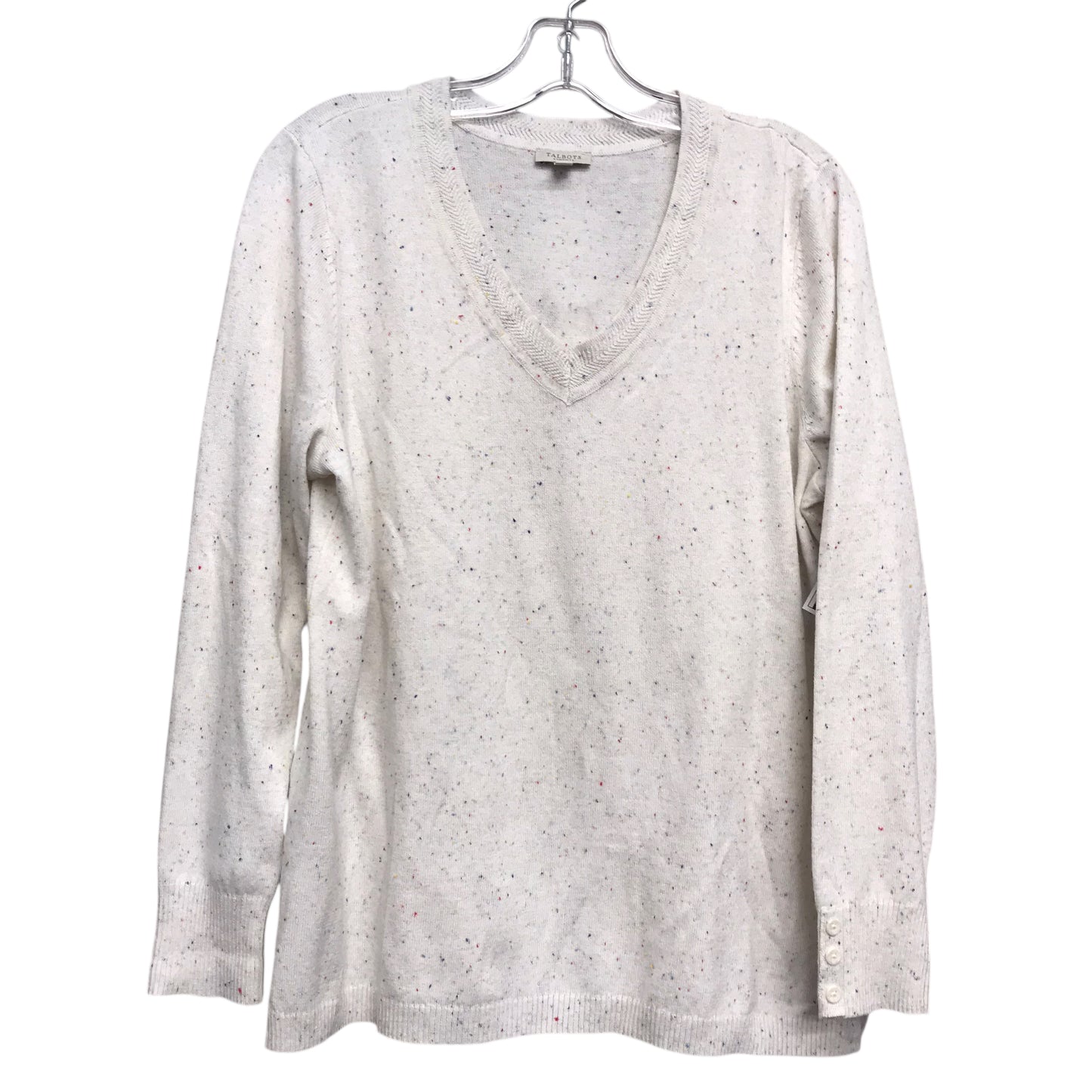 Sweater By Talbots In Ivory, Size:Lp