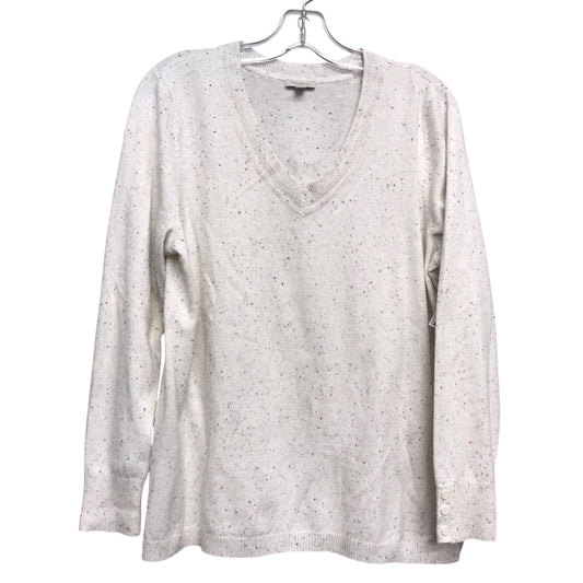 Sweater By Talbots In Ivory, Size:Lp