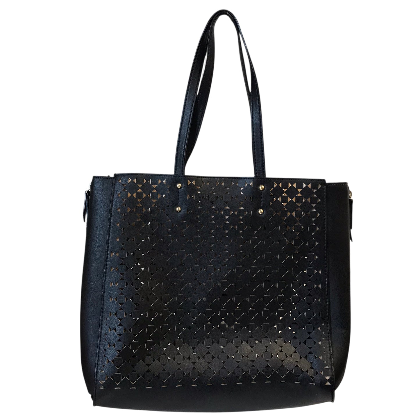 Handbag By Ann Taylor In Black & Tan, Size:Large