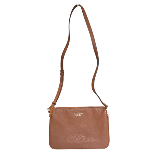 Crossbody Designer By Kate Spade In Brown, Size:Small