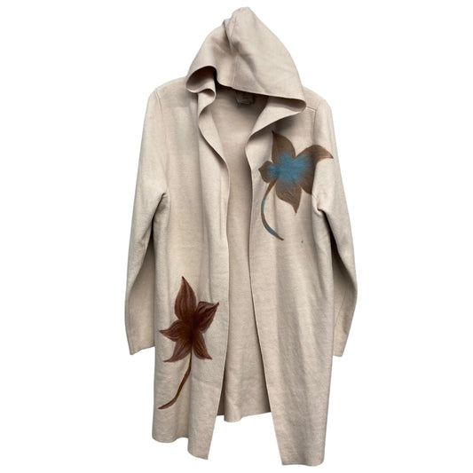 Sweater Cardigan By Sioni In Tan, Size:Xl
