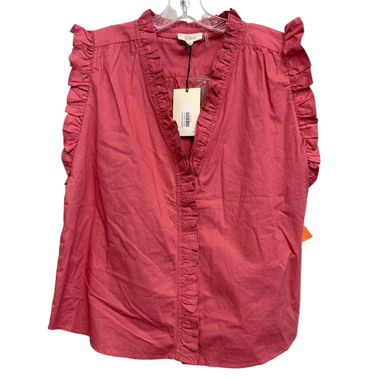 Top Sleeveless By Elan In Pink, Size:M
