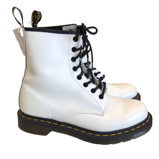 Boots Combat By Dr Martens In White, Size:8