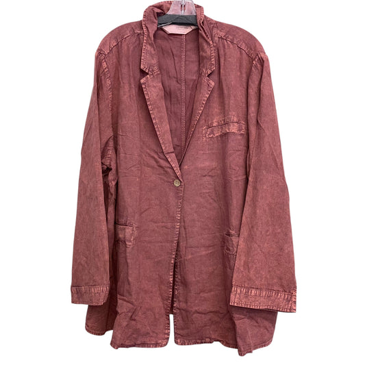 Blazer By Peace Love World In Pink, Size:3X