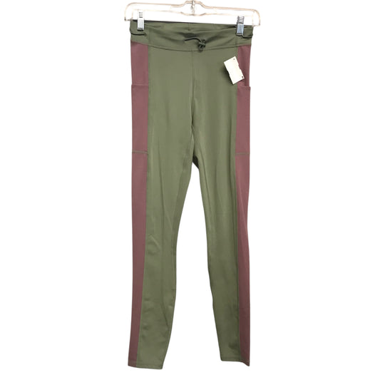 Athletic Leggings By Fabletics In Green & Purple, Size:S