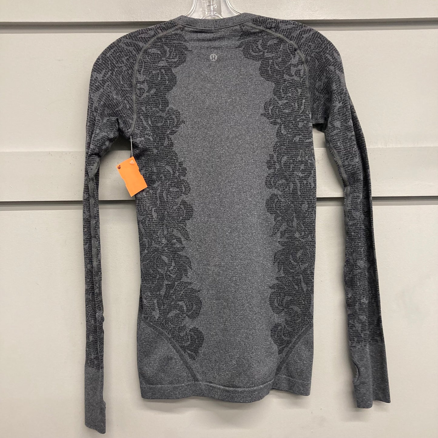 Athletic Top Ls Crewneck By Lululemon In Grey, Size:S