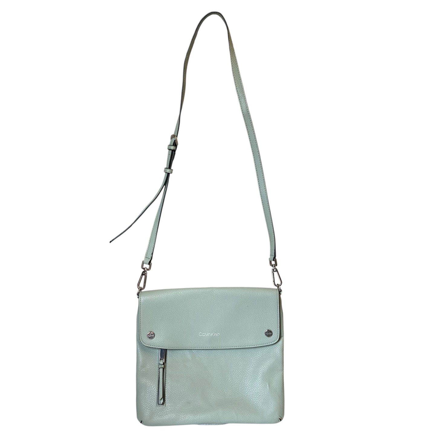 Handbag By Calvin Klein In Green, Size:Medium