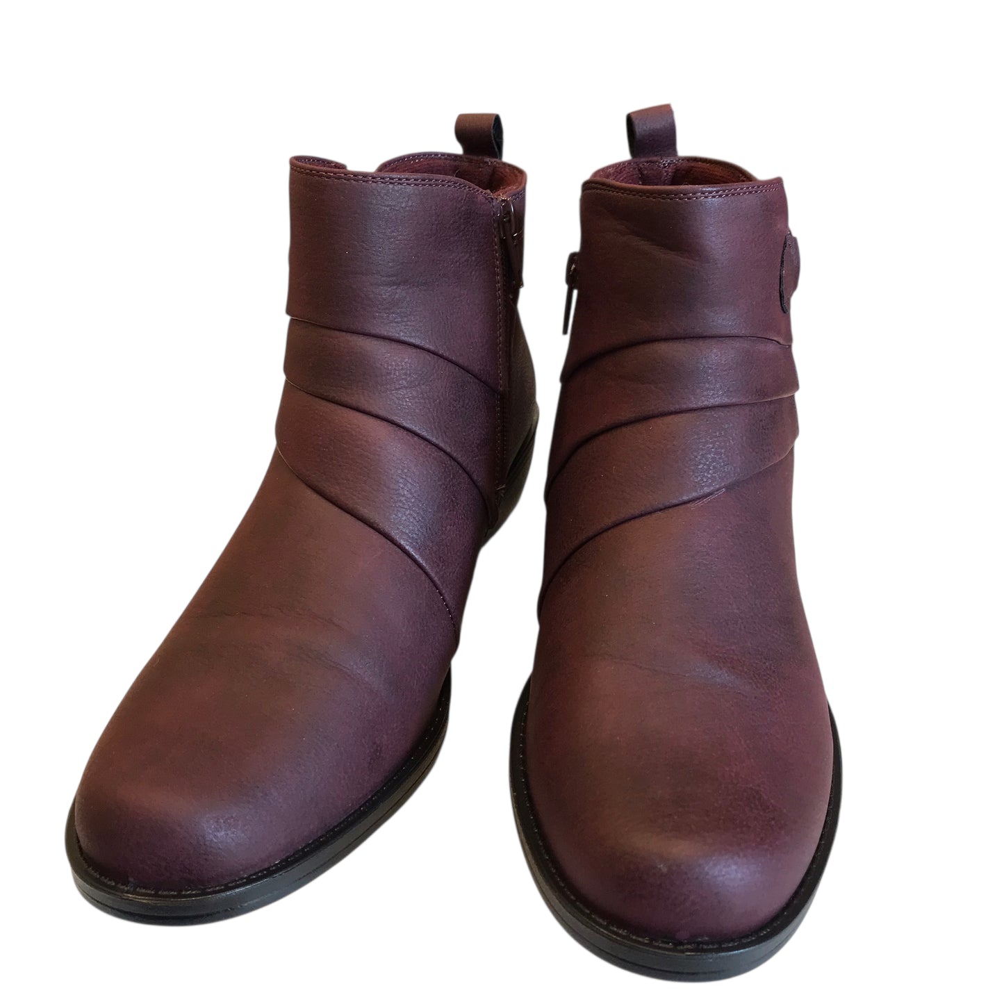 Boots Ankle Heels By Easy Street In Red, Size:10