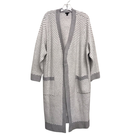Cardigan By Torrid In Grey & White, Size:2X
