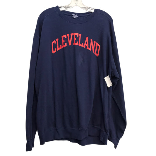 Sweatshirt Crewneck By Comfort Colors In Blue, Size:Xl