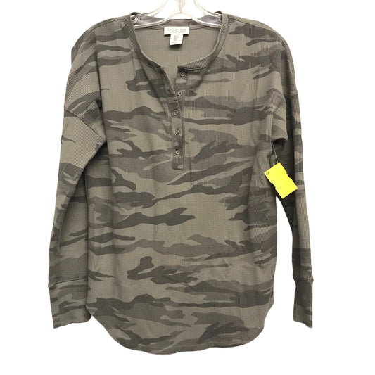 Top Ls Basic By Rachel Zoe In Camouflage Print, Size:S