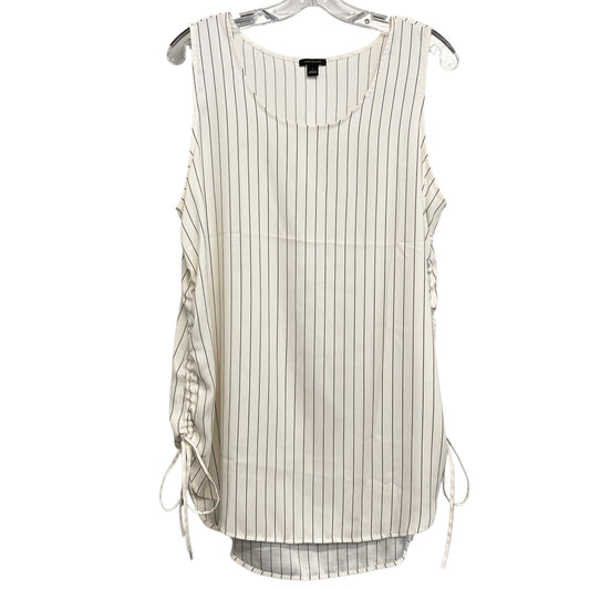 Top Sleeveless By Ann Taylor In Striped Pattern, Size:L
