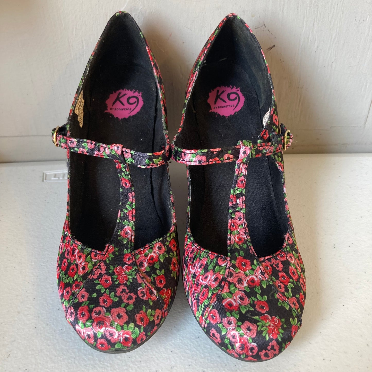 Shoes Heels Wedge By Rocket Dogs In Black & Red, Size:8