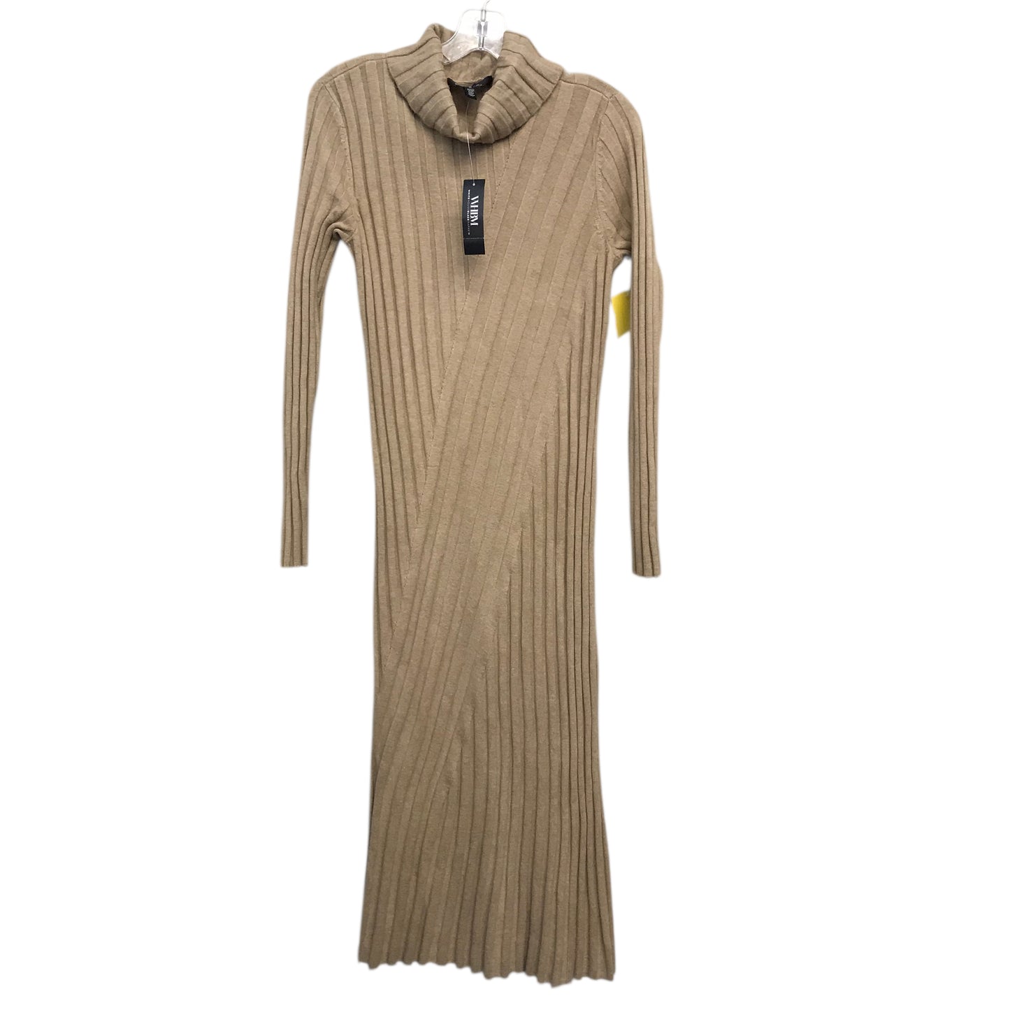 Dress Casual Maxi By White House Black Market In Taupe, Size:M