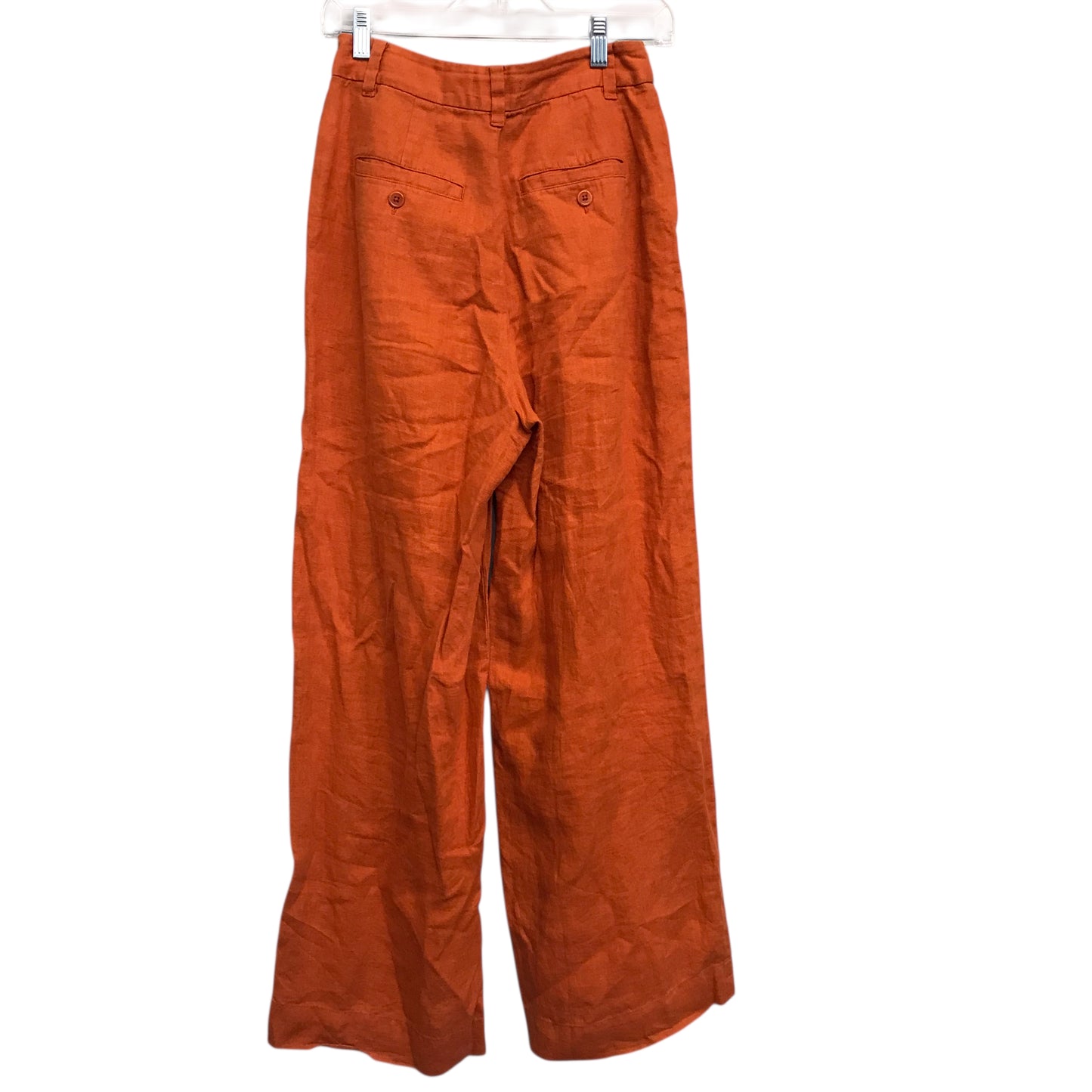 Pants Wide Leg By Madewell In Orange, Size:0