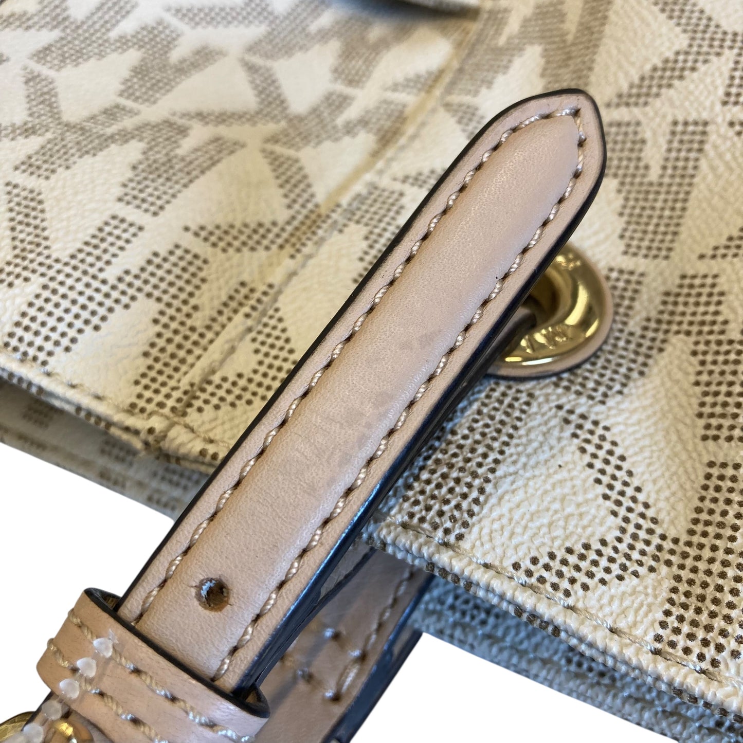 Handbag Designer By Michael Kors In Cream, Size:Medium