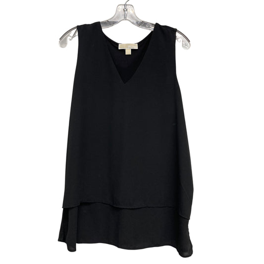 Top Sleeveless Designer By Michael Kors Collection In Black, Size:Xl