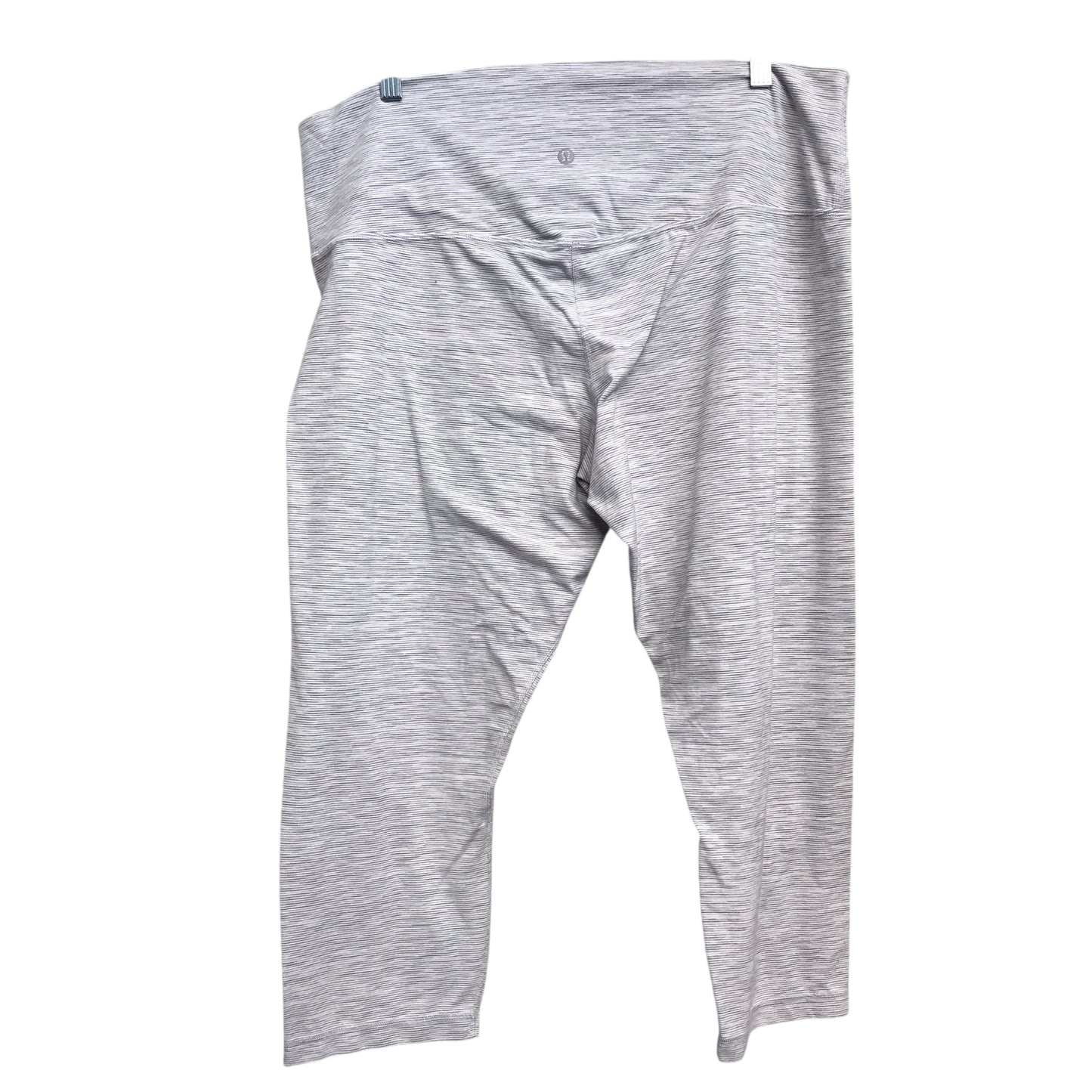 Athletic Capris By Lululemon In Grey, Size:1X