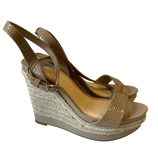 Shoes Heels Wedge By Gianni Bini In Tan, Size:9