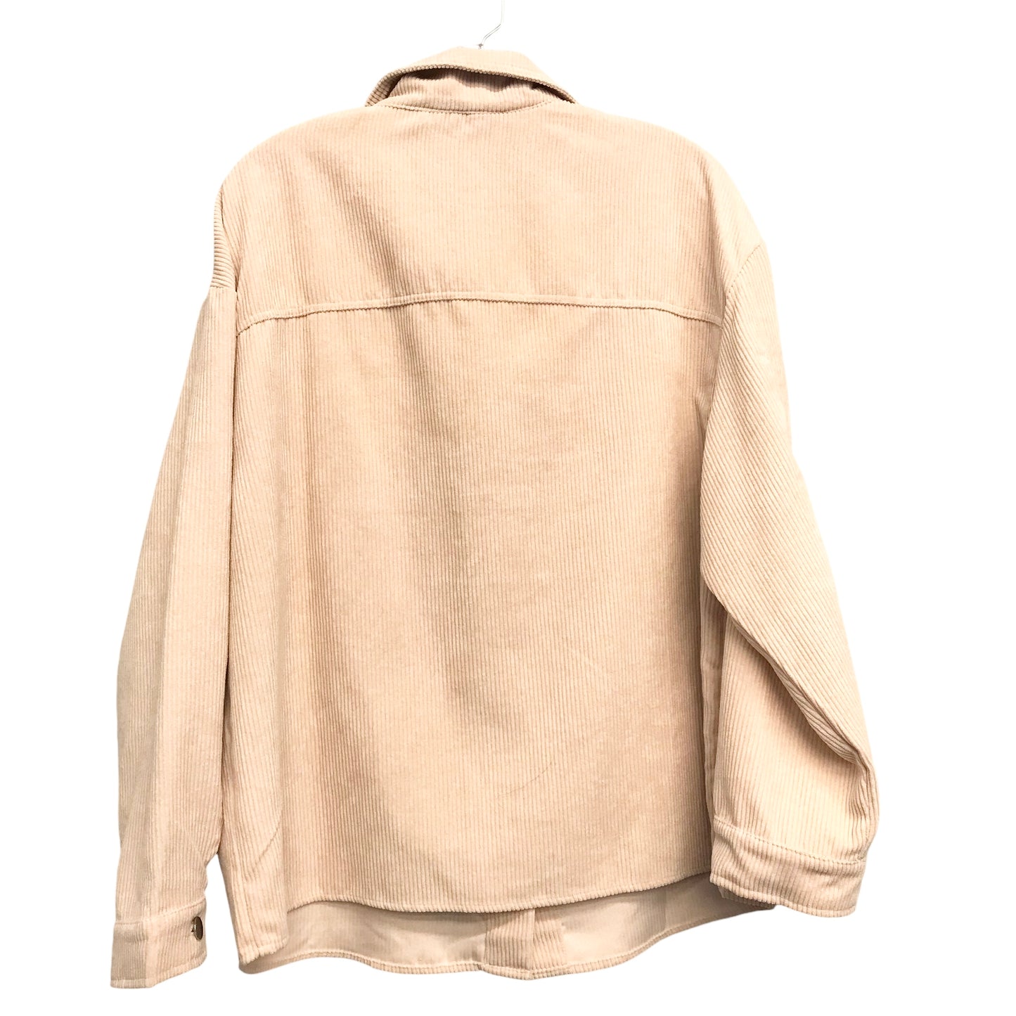 Jacket Shirt By Shein In Cream, Size:M